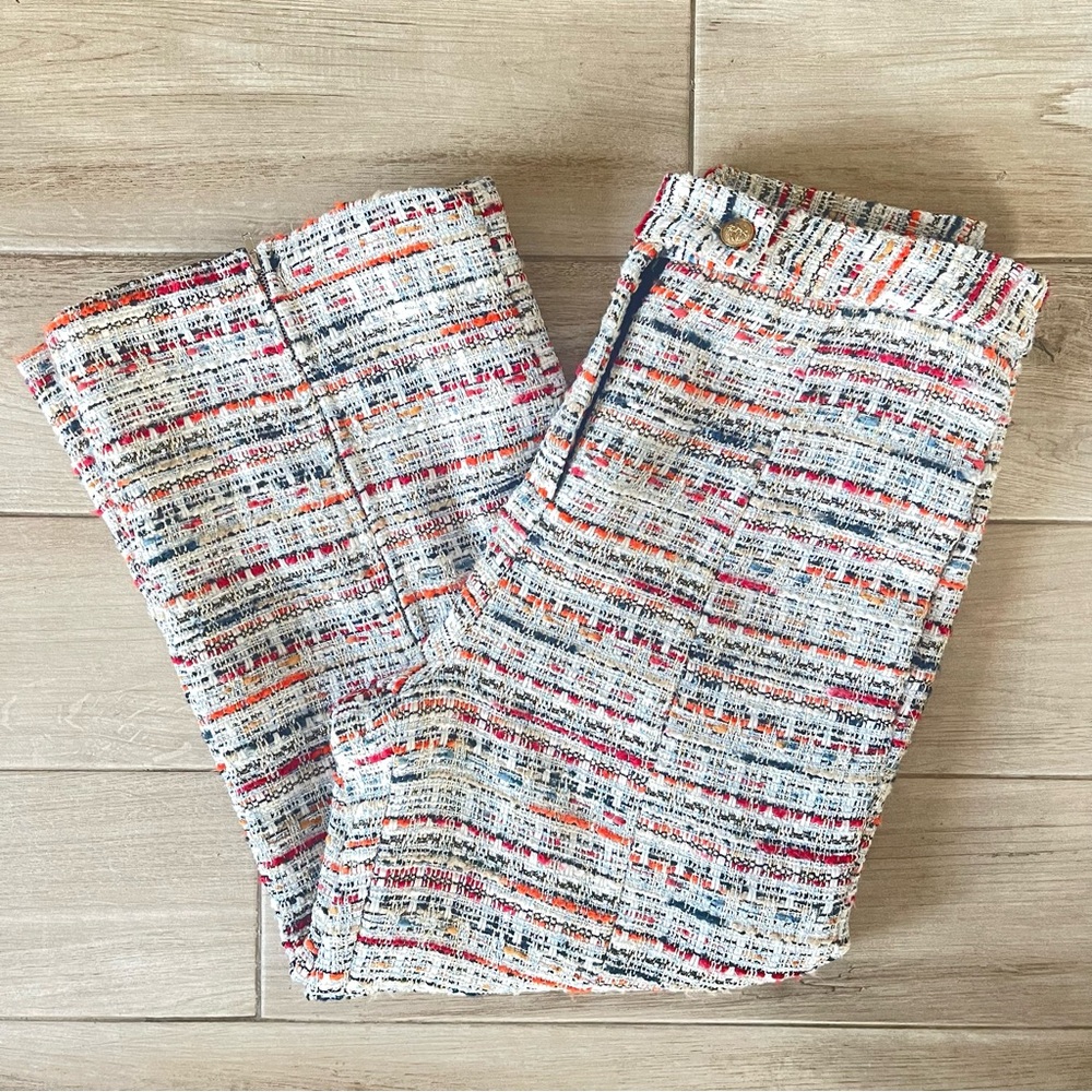 NWT Walter Baker Tweed Zip Up Leg Pants